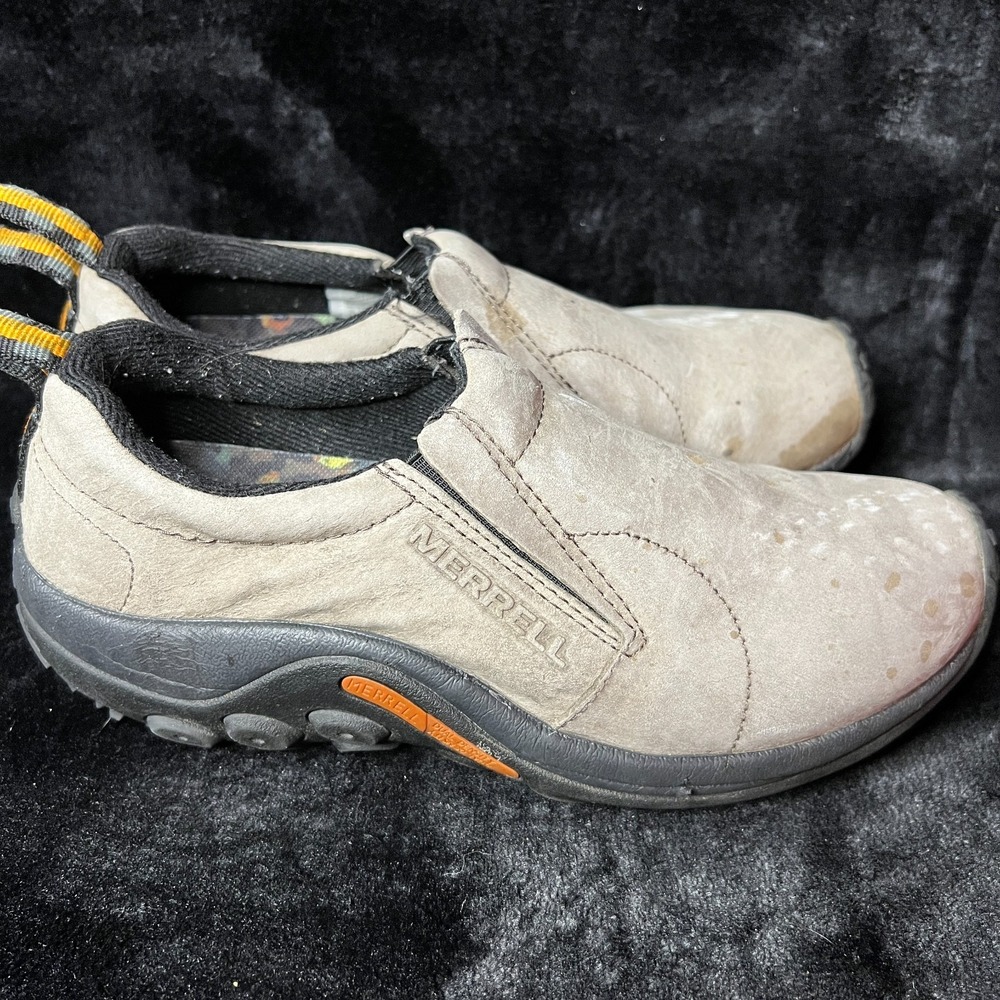 Merrell Jungle Moc J60788 Womens 9.5 Hiking Shoes Gunsmoke Brown Slip On Sneaker - Picture 3 of 7
